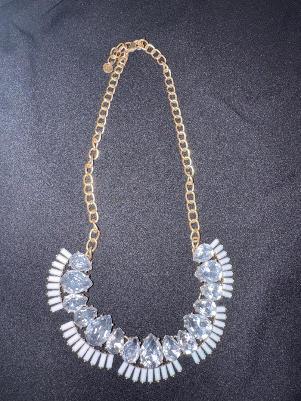 Loft Gold-Tone Crystal Statement Necklace - Women’s Jewelry